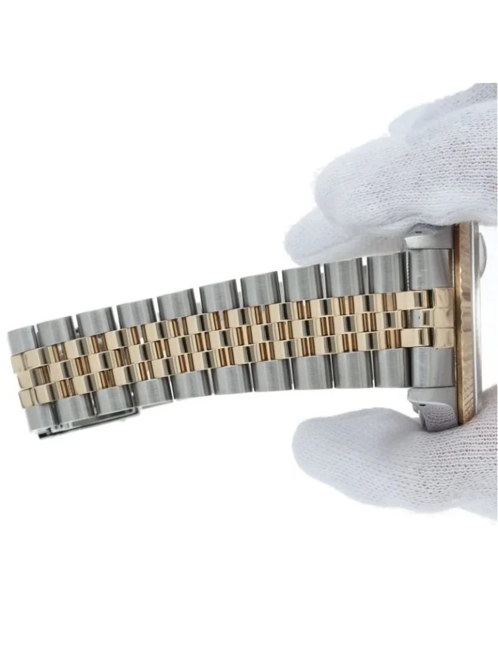 Rolex Datejust Watch Box 18k Yellow Gold SS Chien Color Polished